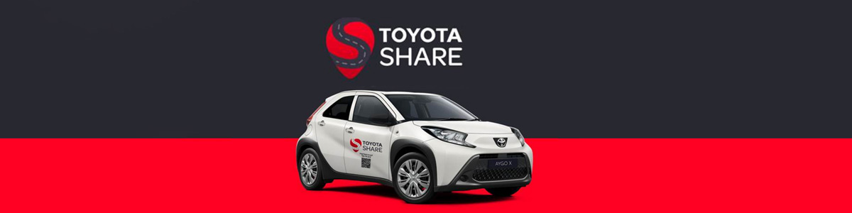 טויוטה SHARE - שירות רכב שיתופי משתלם וללא מנוי